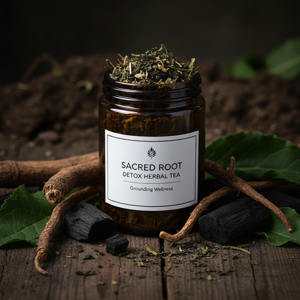 Sacred Root Detox Herbal Tea - grounding detox herbal blend